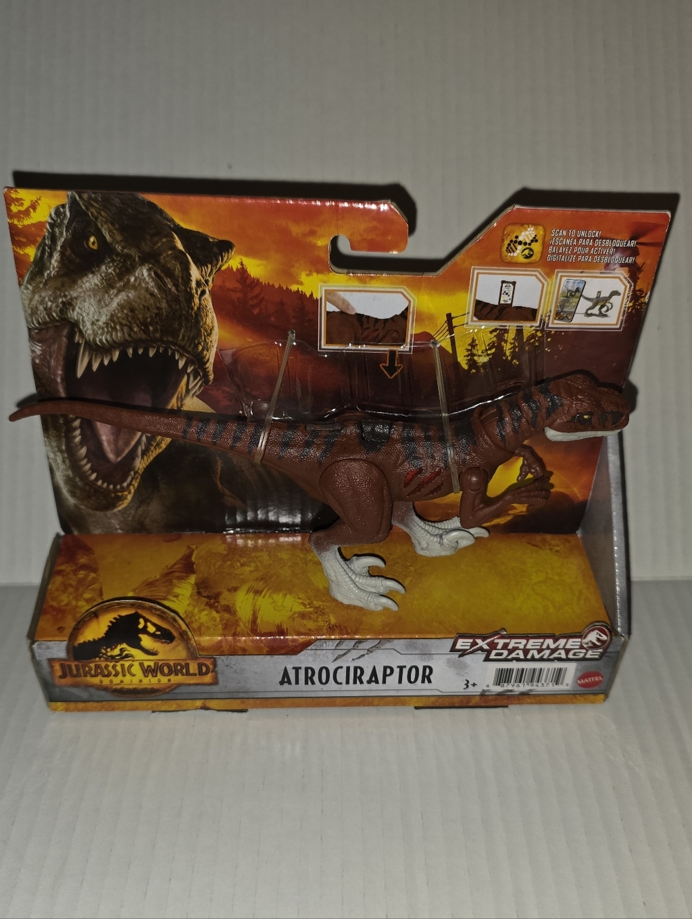 NIP Mattel Atrociraptor Figure - Brown & White